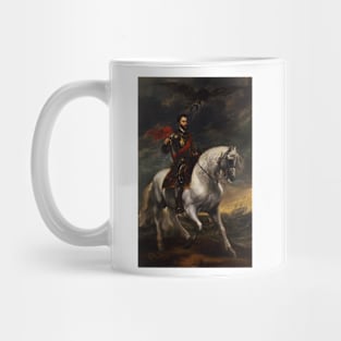 Equestrian portrait of the Emperor Charles V by Anthony van Dyck Mug